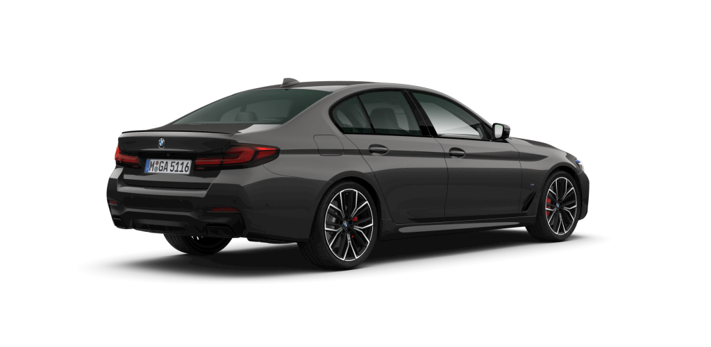 BMW BMW 5er in Grau von hinten