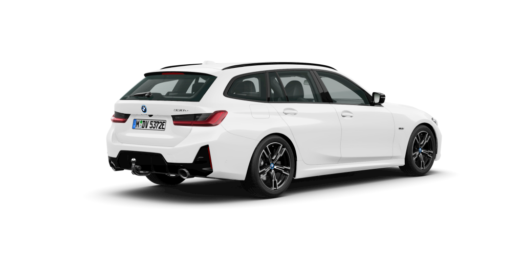 BMW BMW 3er in Weiß von hinten