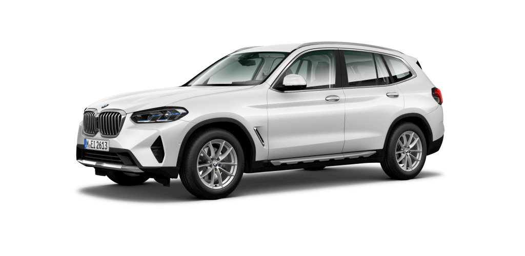 BMW X3 xDrive 20i in Weiß von vorne