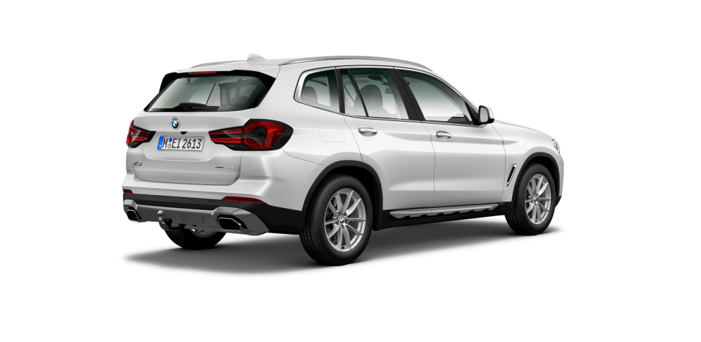 BMW BMW X in Weiß von hinten BMW BMW X in Weiß von hinten