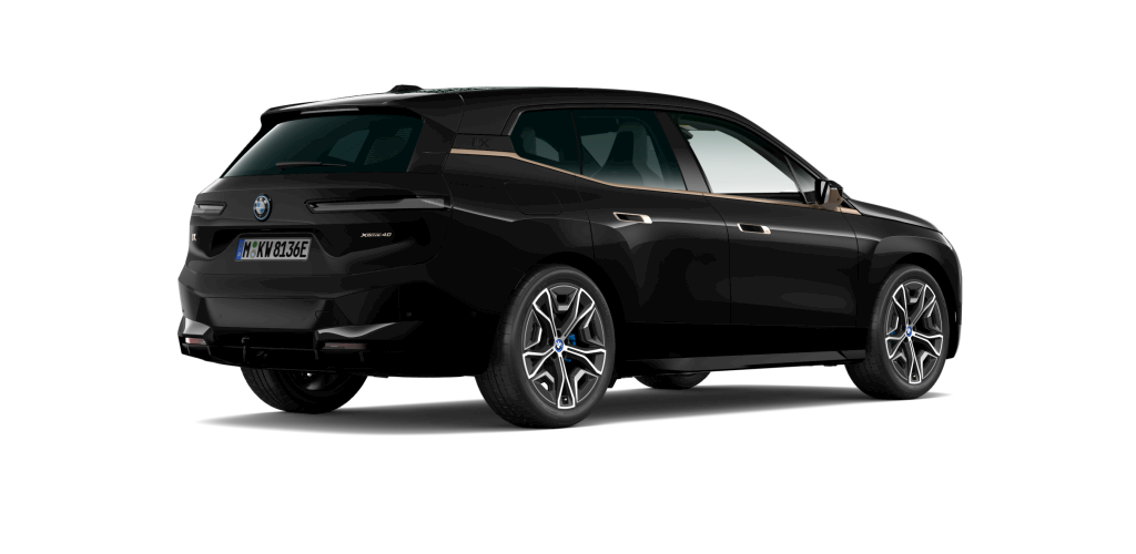 BMW BMW I in Schwarz von hinten BMW BMW I in Schwarz von hinten
