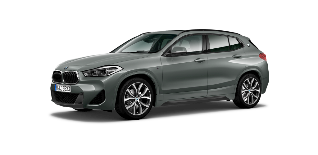 BMW X2 sDrive18i in Grau von vorne