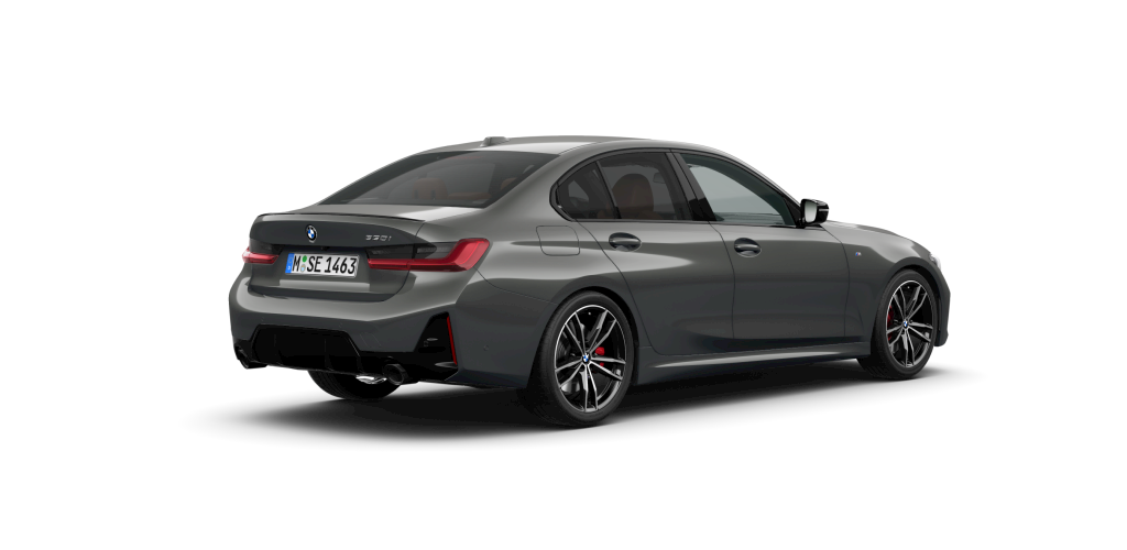 BMW BMW 3er in Grau von hinten