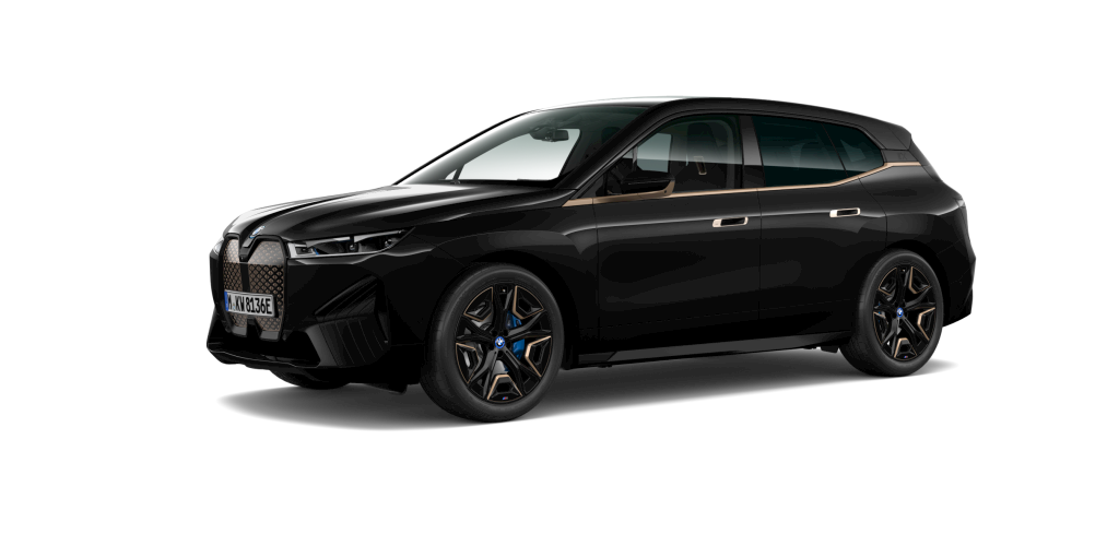 BMW BMW I in Schwarz von vorne