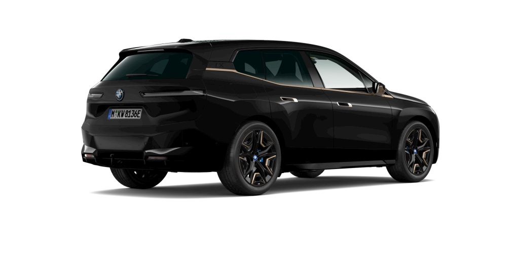 BMW BMW I in Schwarz von hinten