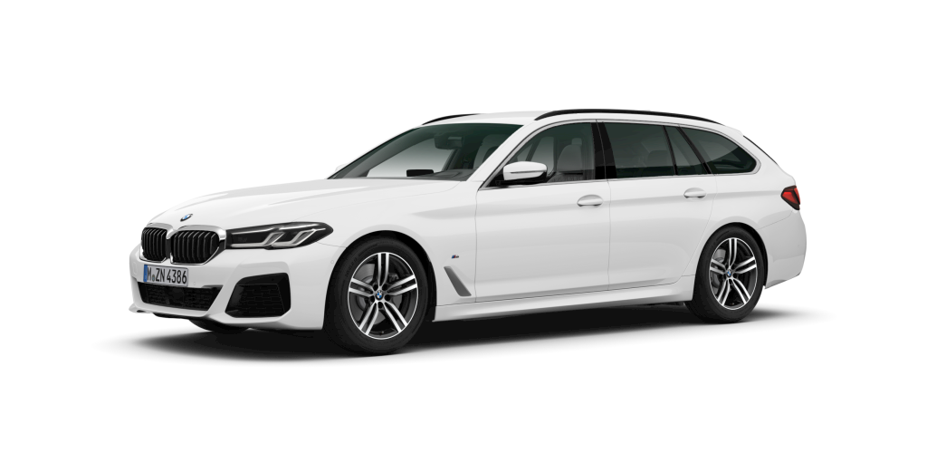 BMW BMW 5er in Weiß von vorne BMW BMW 5er in Weiß von vorne