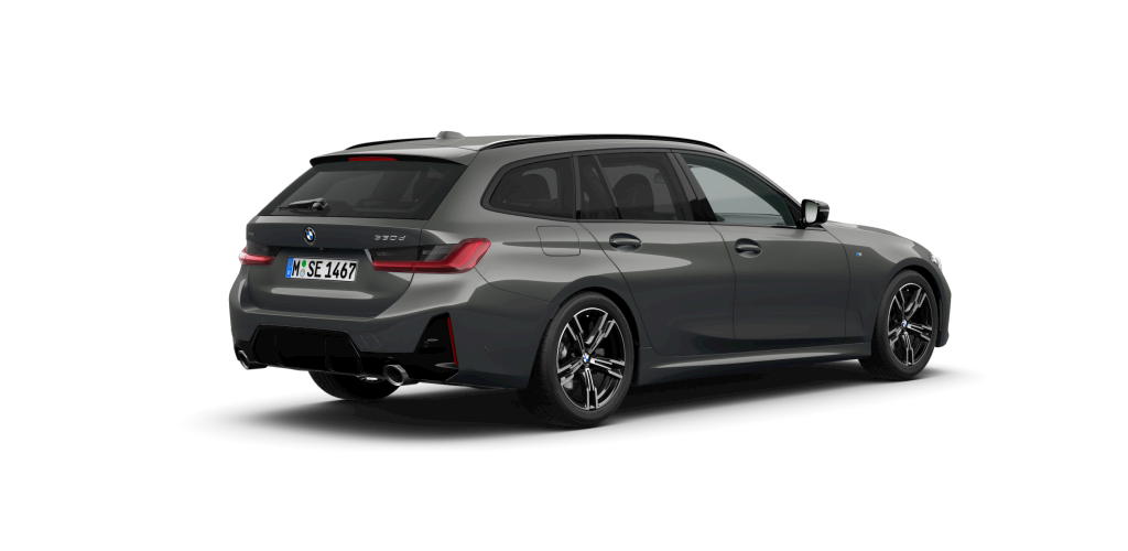 BMW BMW 3er in Grau von hinten