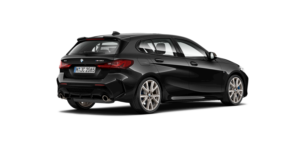 BMW BMW 1er in Schwarz von hinten BMW BMW 1er in Schwarz von hinten