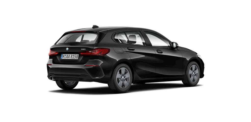 BMW BMW 1er in Schwarz von hinten BMW BMW 1er in Schwarz von hinten