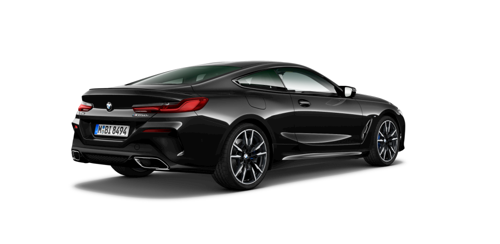 BMW BMW 8er in Schwarz von hinten BMW BMW 8er in Schwarz von hinten