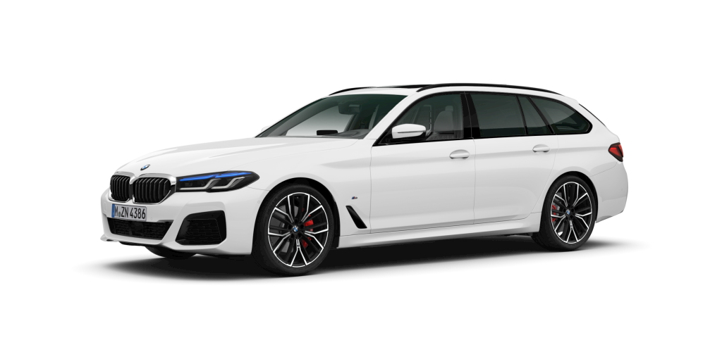 BMW BMW 5er in Weiß von vorne