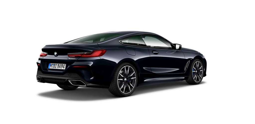BMW BMW 8er in Schwarz von hinten BMW BMW 8er in Schwarz von hinten