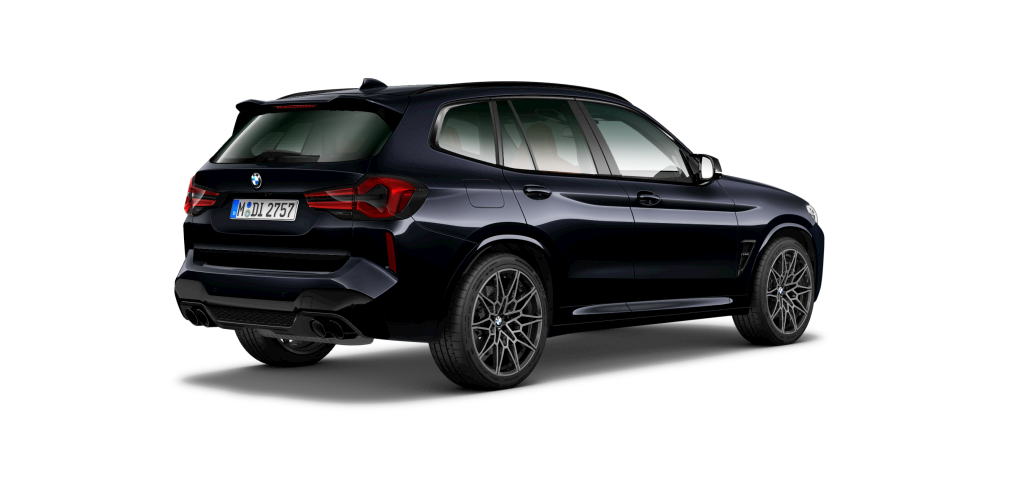 BMW BMW M in Schwarz von hinten
