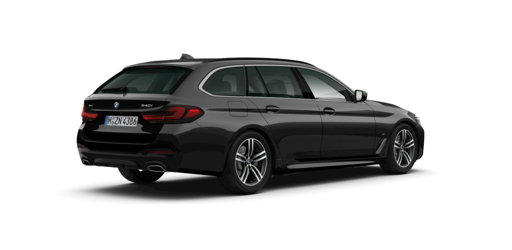 BMW BMW 5er in Schwarz von hinten BMW BMW 5er in Schwarz von hinten