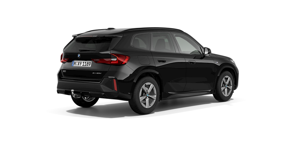 BMW BMW X in Schwarz von hinten