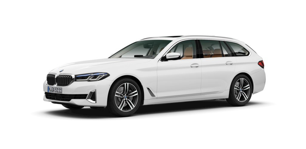 BMW BMW 5er in Weiß von vorne BMW BMW 5er in Weiß von vorne