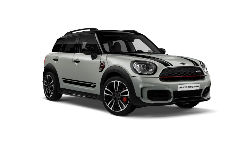 MINI JCW Countryman ALL4 in Silber von vorne
