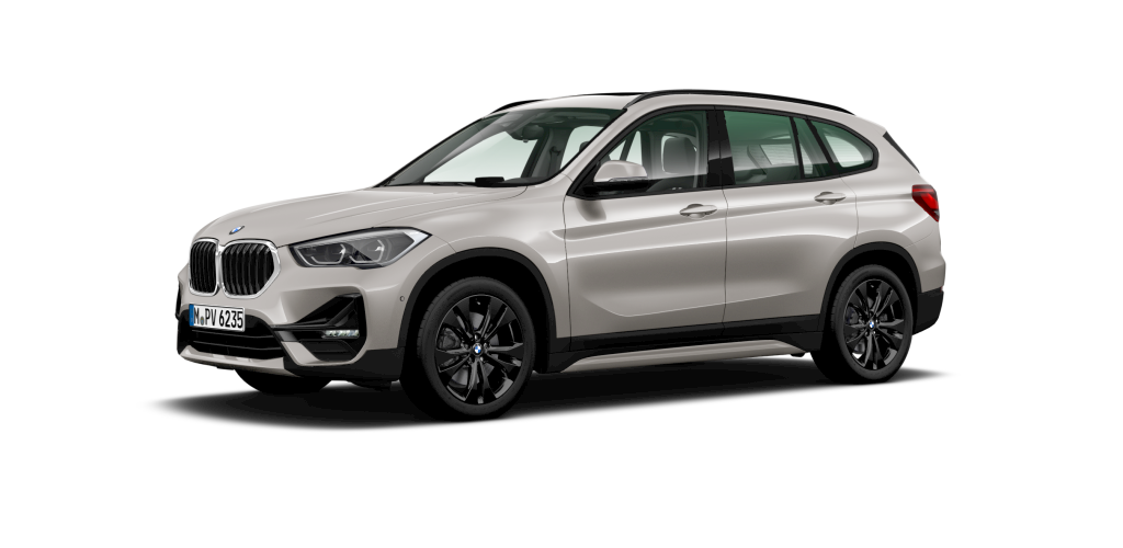 BMW X1 xDrive20d in Silber von vorne BMW X1 xDrive20d in Silber von vorne