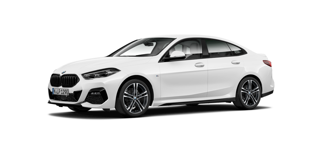 BMW 220d Gran Coupé in Weiß von vorne