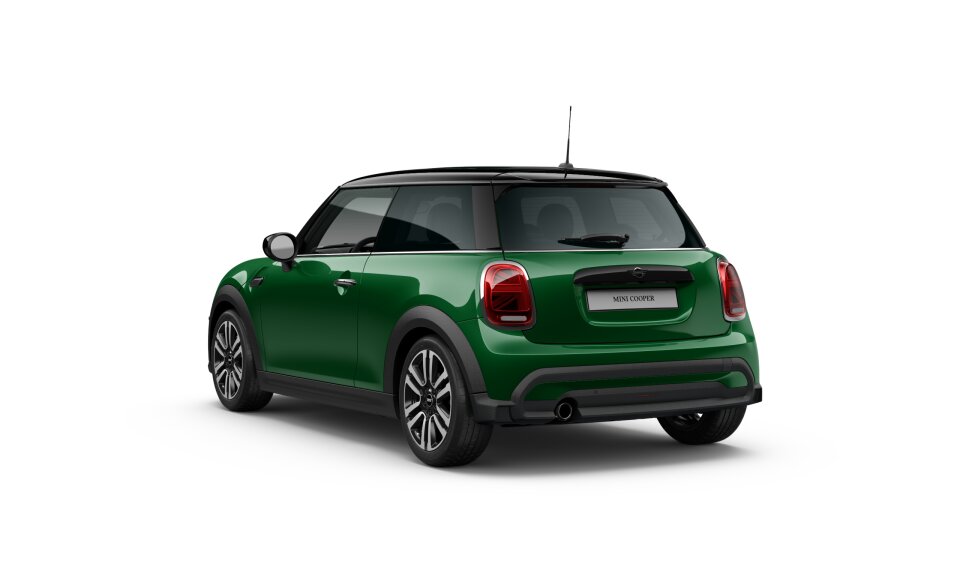 MINI MINI 3-Türer in Grün von hinten