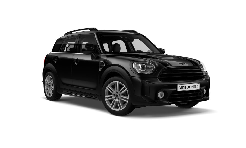 MINI Cooper D Countryman in Schwarz von vorne