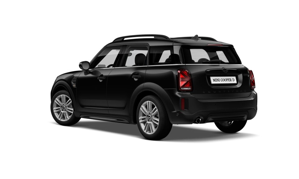 MINI MINI Countryman in Schwarz von hinten