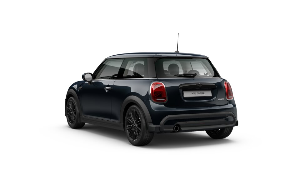 MINI MINI 3-Türer in Schwarz von hinten MINI MINI 3-Türer in Schwarz von hinten