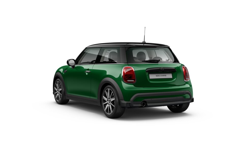 MINI MINI 3-Türer in Grün von hinten