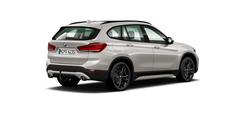 BMW BMW X in Silber von hinten BMW BMW X in Silber von hinten